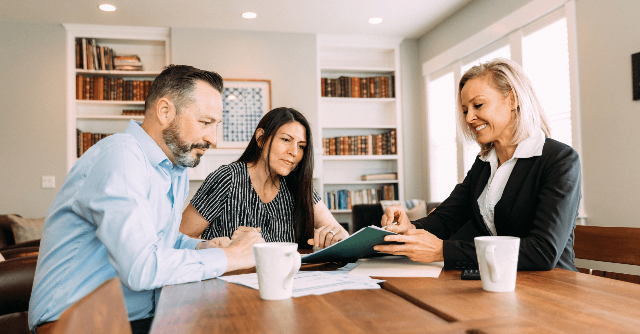 Couple meeting with financial advisor